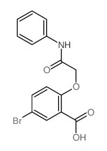 5-bromo-2-(phenylcarbamoylmethoxy)benzoic acid Structure