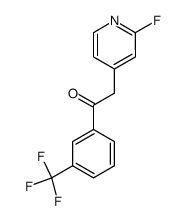 2-(2-Fluoropyridin-4-yl)-1-(3-trifluoromethylphenyl)-ethanone Structure