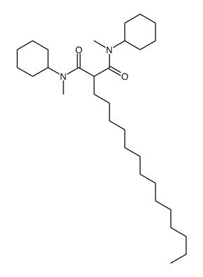 N,N'-dicyclohexyl-N,N'-dimethyl-2-tetradecylpropanediamide Structure