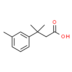 3-Methyl-3-m-tolylbutanoic acid Structure