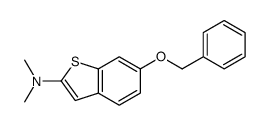 N,N-dimethyl-6-phenylmethoxy-1-benzothiophen-2-amine结构式