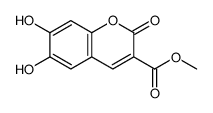 methyl 6,7-dihydroxy-2-oxochromene-3-carboxylate结构式