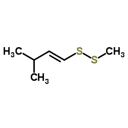 甲基3-甲基-1-丁烯基二硫醚结构式