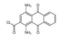 1,4-diamino-9,10-dioxoanthracene-2-carbonyl chloride结构式