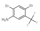 2,4-二溴-5-(三氟甲基)苯胺结构式