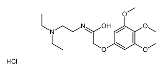 diethyl-[2-[[2-(3,4,5-trimethoxyphenoxy)acetyl]amino]ethyl]azanium,chloride Structure