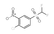 Benzene,1-chloro-4-[(difluoromethyl)sulfonyl]-2-nitro- Structure