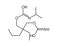 N-Isopropylcarbamic acid 2-(carbamoyloxymethyl)-2-ethylpentyl ester structure