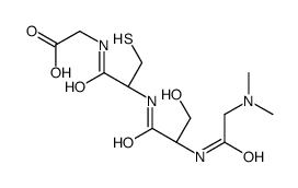 2-[[(2R)-2-[[(2S)-2-[[2-(dimethylamino)acetyl]amino]-3-hydroxypropanoyl]amino]-3-sulfanylpropanoyl]amino]acetic acid Structure