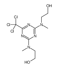 2-[[4-[2-hydroxyethyl(methyl)amino]-6-(trichloromethyl)-1,3,5-triazin-2-yl]-methylamino]ethanol Structure