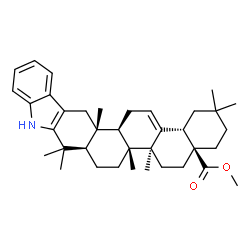 1'H-OLEANA-2,12-DIENO[3,2-B]INDOL-28-OIC ACID METHYL ESTER结构式