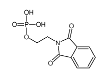2-(1,3-dioxoisoindol-2-yl)ethyl dihydrogen phosphate结构式
