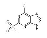 6-Chloro-9H-purine-2-sulfonyl fluoride Structure