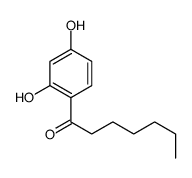 1-(2,4-dihydroxyphenyl)heptan-1-one Structure