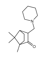 1,7,7-trimethyl-3-(piperidinomethyl)-bicyclo(2.2.1)heptan-2-one Structure