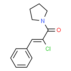 Pyrrolidine, 1-[(2Z)-2-chloro-1-oxo-3-phenyl-2-propenyl]- (9CI) picture