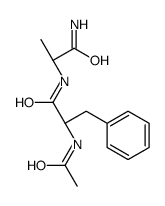(2S)-2-acetamido-N-[(2S)-1-amino-1-oxopropan-2-yl]-3-phenylpropanamide结构式
