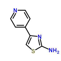 4-(4-吡啶基)-2-氨基噻唑结构式