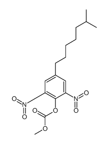 methyl [4-(6-methylheptyl)-2,6-dinitrophenyl] carbonate结构式