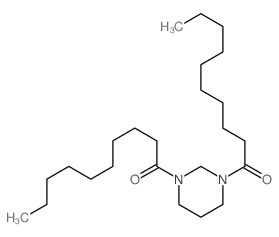 1-(3-decanoyl-1,3-diazinan-1-yl)decan-1-one结构式