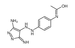 N-(4-(2-(3,5-二氨基4H吡唑-4-亚基)肼基)苯基)乙酰胺结构式