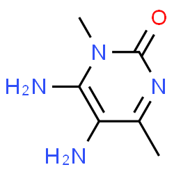 2(1H)-Pyrimidinone,5,6-diamino-1,4-dimethyl- structure