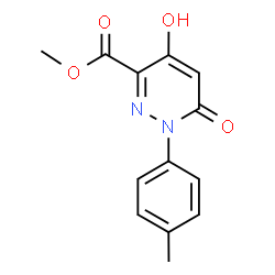 METHYL 4-HYDROXY-1-(4-METHYLPHENYL)-6-OXO-1,6-DIHYDRO-3-PYRIDAZINECARBOXYLATE结构式