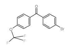 (4-溴苯基)-(4-三氟甲氧基苯基)-甲酮结构式