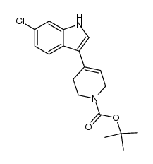 6-chloro-3-(1-tert-butoxycarbonyl-1,2,3,6-tetrahydropyridin-4-yl)-1H-indole Structure