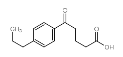 5-(4-n-丙基苯基)-5-氧代戊酸结构式