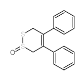 4,5-Diphenyl-3,6-dihydro-1,2-dithiine 1-oxide结构式