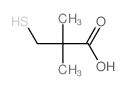 2,2-dimethyl-3-sulfanyl-propanoic acid structure