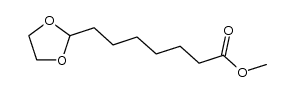 2-(6-methoxycarbonylhexyl)-1,3-dioxolane结构式