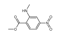 Methyl 2-(Methylamino)-4-nitrobenzoate结构式