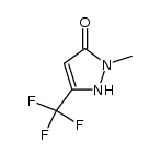 2-methyl-5-trifluoromethyl-1,2-dihydro-pyrazol-3-one结构式