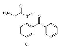 2-amino-N-(2-benzoyl-4-chlorophenyl)-N-methylacetamide Structure