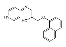 1-(1-Naphthalenyloxy)-3-(4-pyridinylamino)-2-propanol结构式