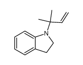 1-(1,1-dimethylallyl)-2,3-dihydro-1H-indole结构式