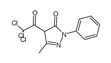 2,4-dihydro-5-methyl-2-phenyl-4-(trichloroacetyl)-3H-pyraz Structure