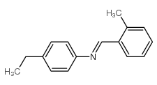 Benzenamine, 4-ethyl-N-[(2-methylphenyl)methylene]- (9CI) structure