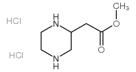 2-哌嗪乙酸甲酯双盐酸盐结构式