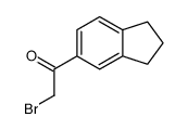 2-bromo-1-(2,3-dihydro-1H-inden-5-yl)ethanone结构式