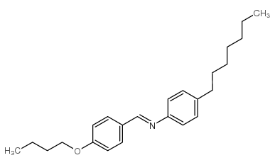 p-butoxybenzylidene p-heptylaniline Structure