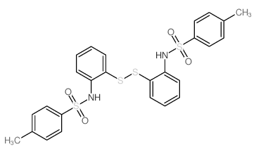 4-methyl-N-[2-[2-[(4-methylphenyl)sulfonylamino]phenyl]disulfanylphenyl]benzenesulfonamide picture