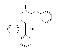 4-[methyl(2-phenylethyl)amino]-1,1-diphenylbutan-1-ol结构式