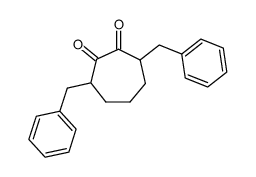 3,7-dibenzyl-cycloheptane-1,2-dione结构式