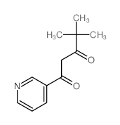 1,3-Pentanedione,4,4-dimethyl-1-(3-pyridinyl)- Structure