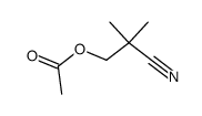 3-acetoxy-2,2-dimethyl-propionitrile结构式