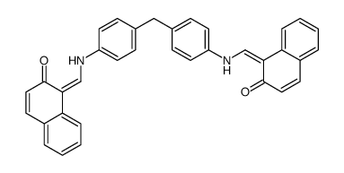 (1Z)-1-[[4-[[4-[[(Z)-(2-oxonaphthalen-1-ylidene)methyl]amino]phenyl]methyl]anilino]methylidene]naphthalen-2-one Structure