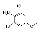 2-amino-5-methoxy-benzenethiol, hydrochloride structure